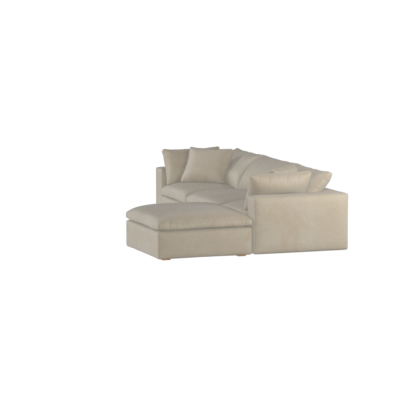 Ari three seater modular corner Sofa With Full Fabric Customisation