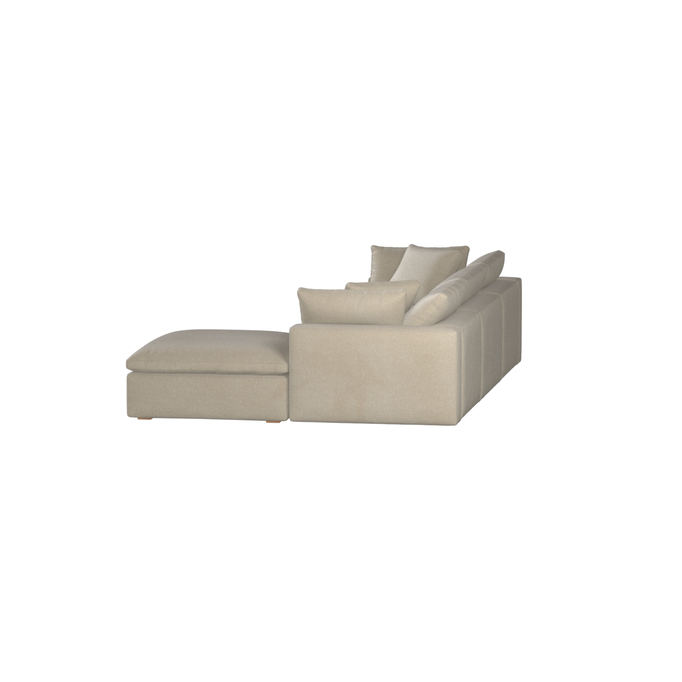 Ari three seater modular corner Sofa With Full Fabric Customisation