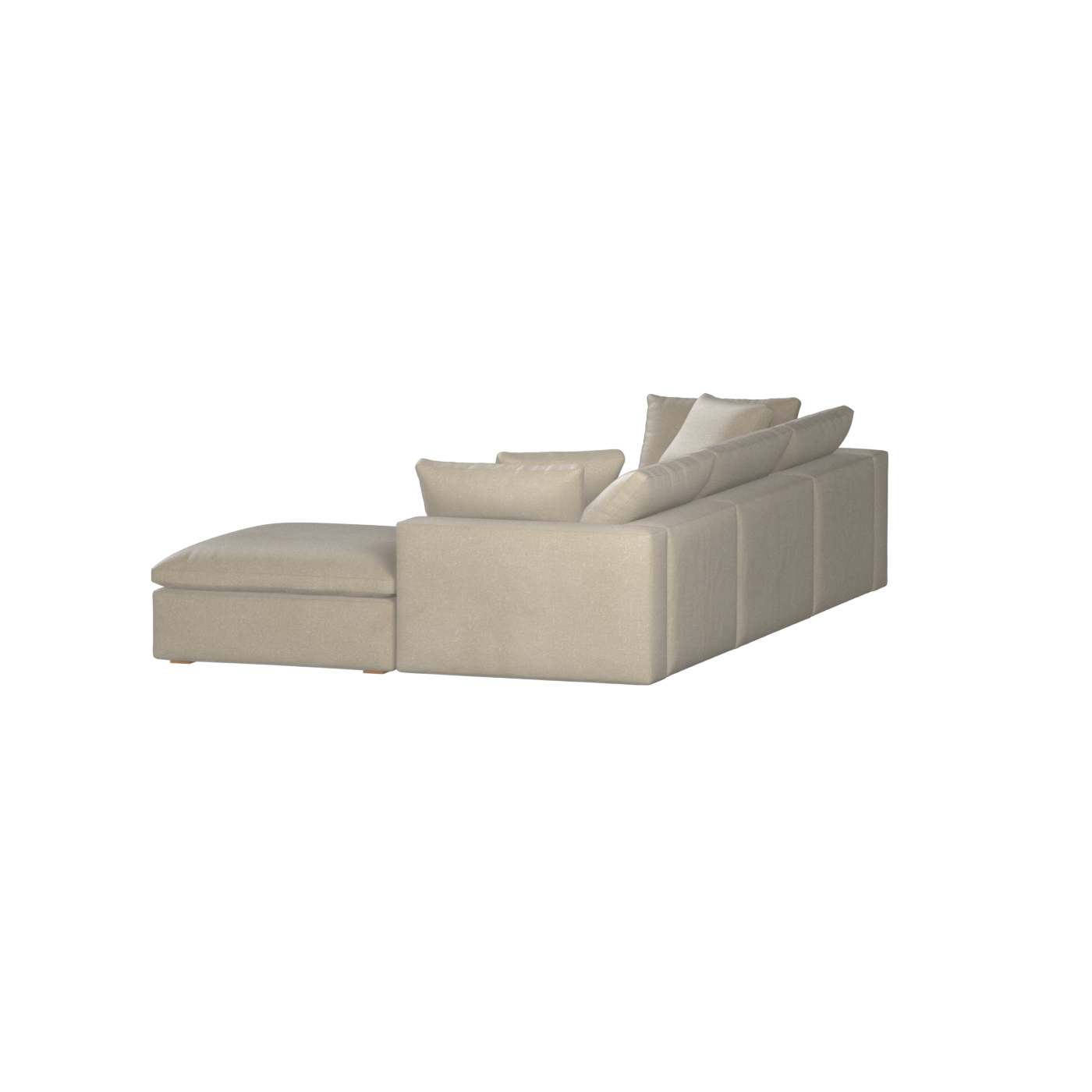 Ari three seater modular corner Sofa With Full Fabric Customisation