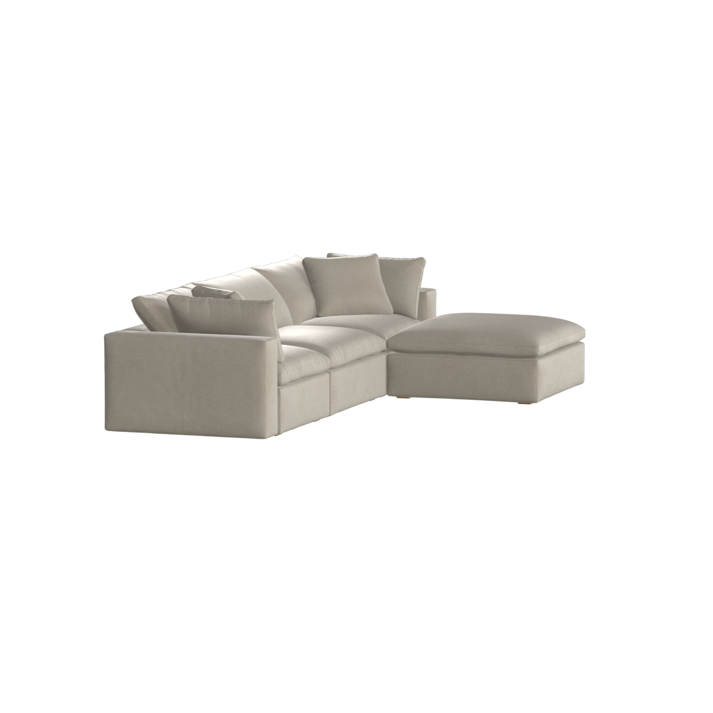 Ari three seater modular corner Sofa With Full Fabric Customisation