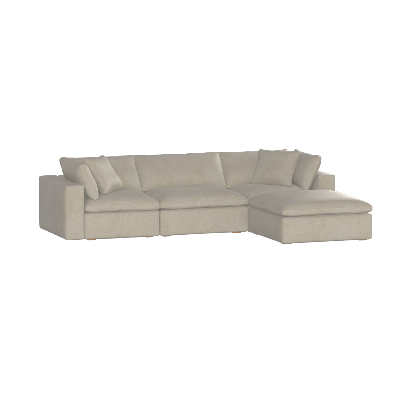 Ari three seater modular corner Sofa With Full Fabric Customisation