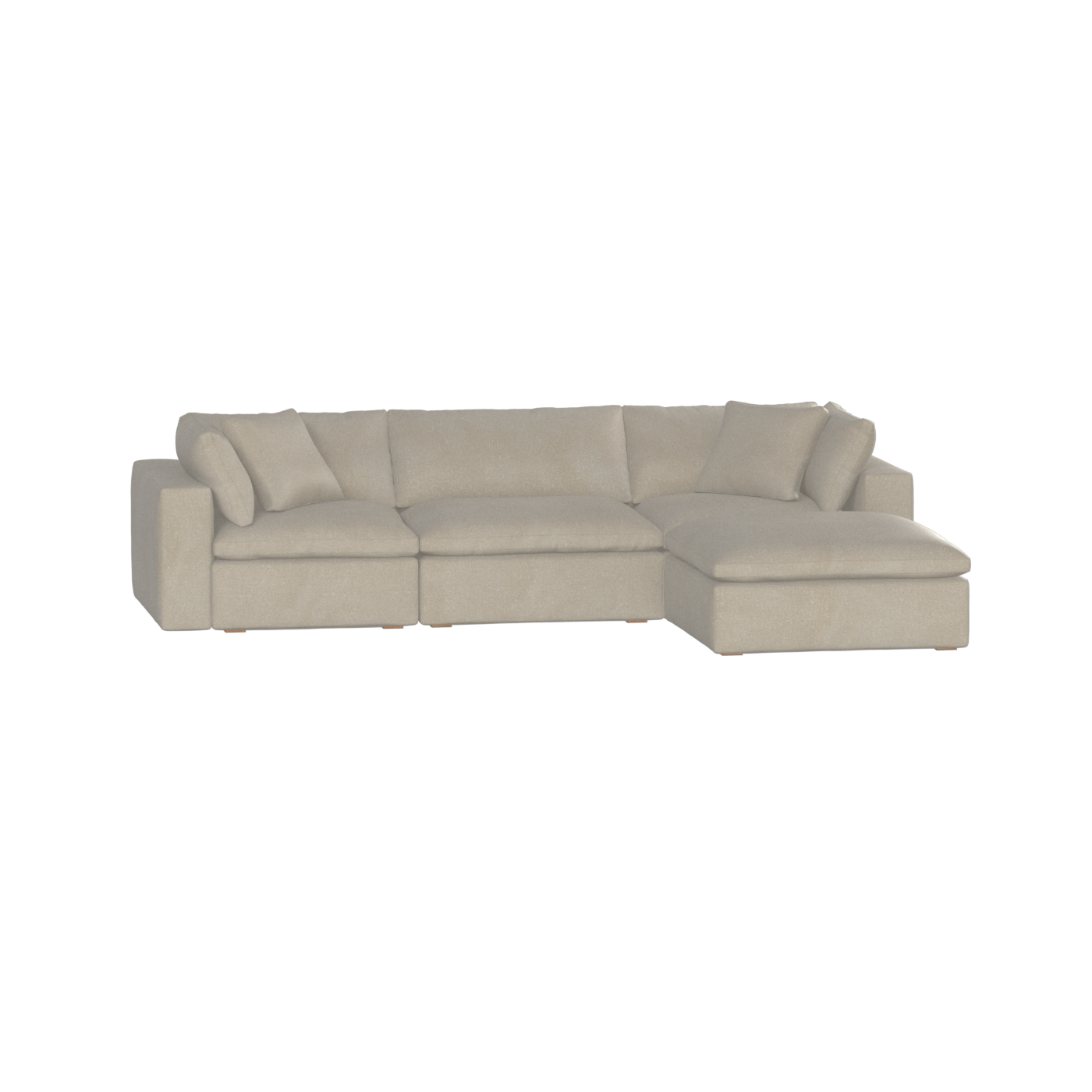 Ari three seater modular corner Sofa With Full Fabric Customisation