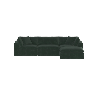Ari three seater modular corner Sofa With Full Fabric Customisation