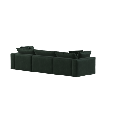 Ari three seater modular corner Sofa With Full Fabric Customisation