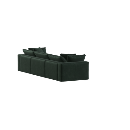 Ari three seater modular corner Sofa With Full Fabric Customisation