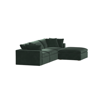 Ari three seater modular corner Sofa With Full Fabric Customisation