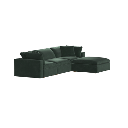 Ari three seater modular corner Sofa With Full Fabric Customisation