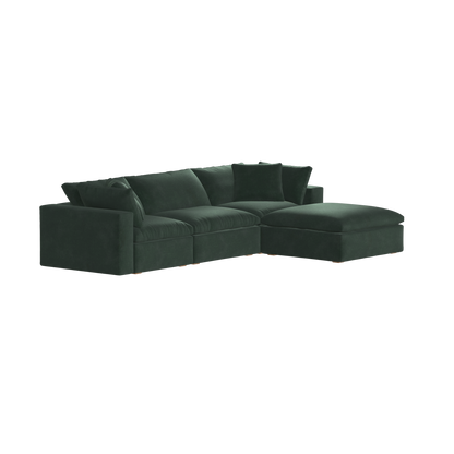 Ari three seater modular corner Sofa With Full Fabric Customisation