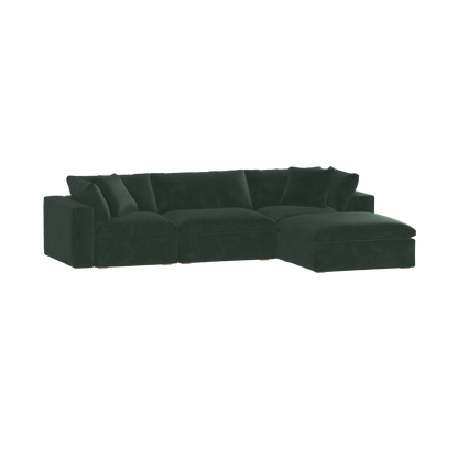 Ari three seater modular corner Sofa With Full Fabric Customisation