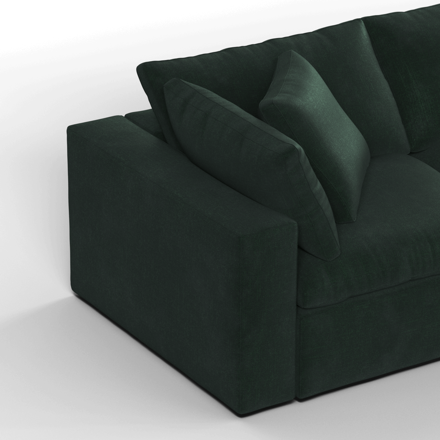 Ari three seater modular corner Sofa With Full Fabric Customisation