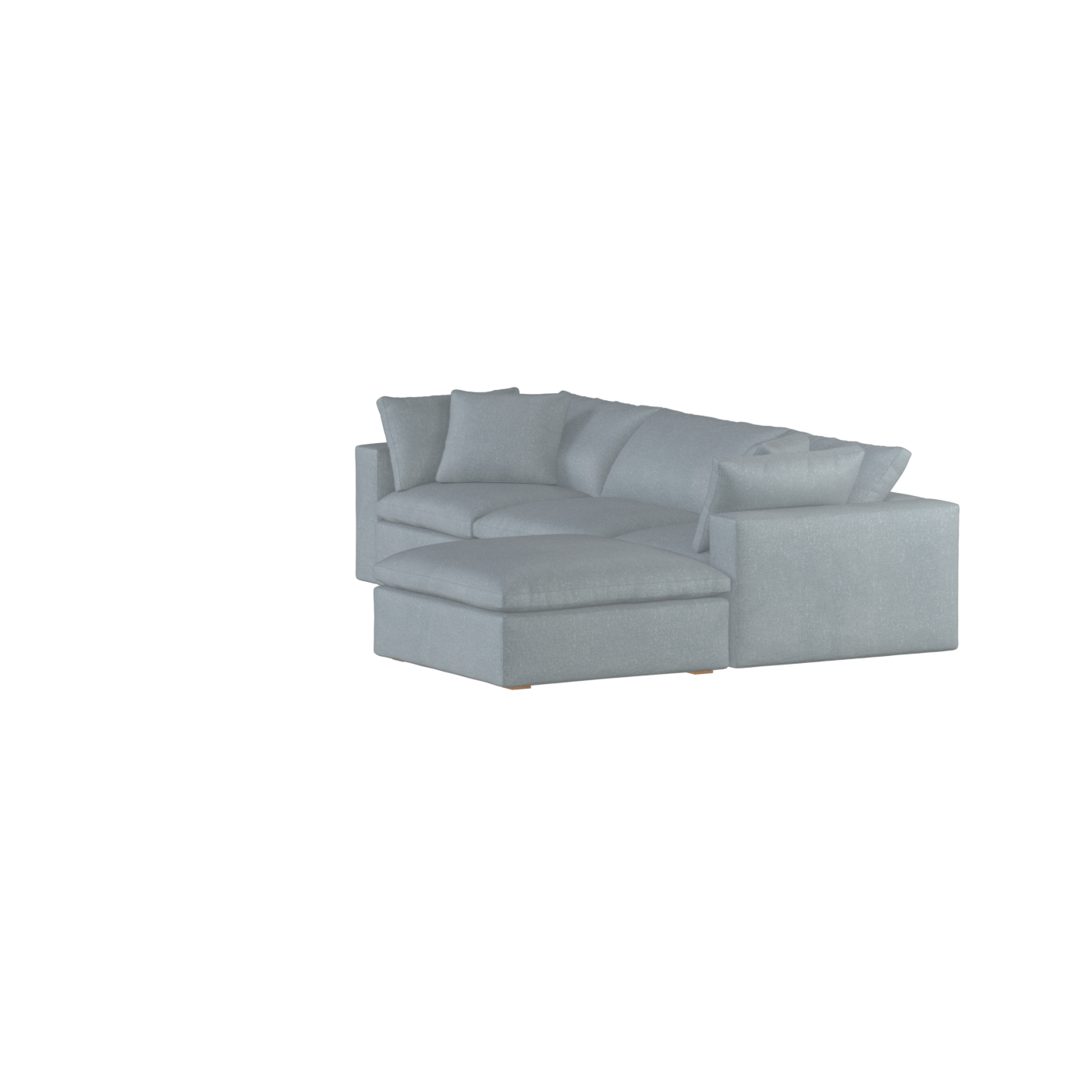 Ari three seater modular corner Sofa With Full Fabric Customisation