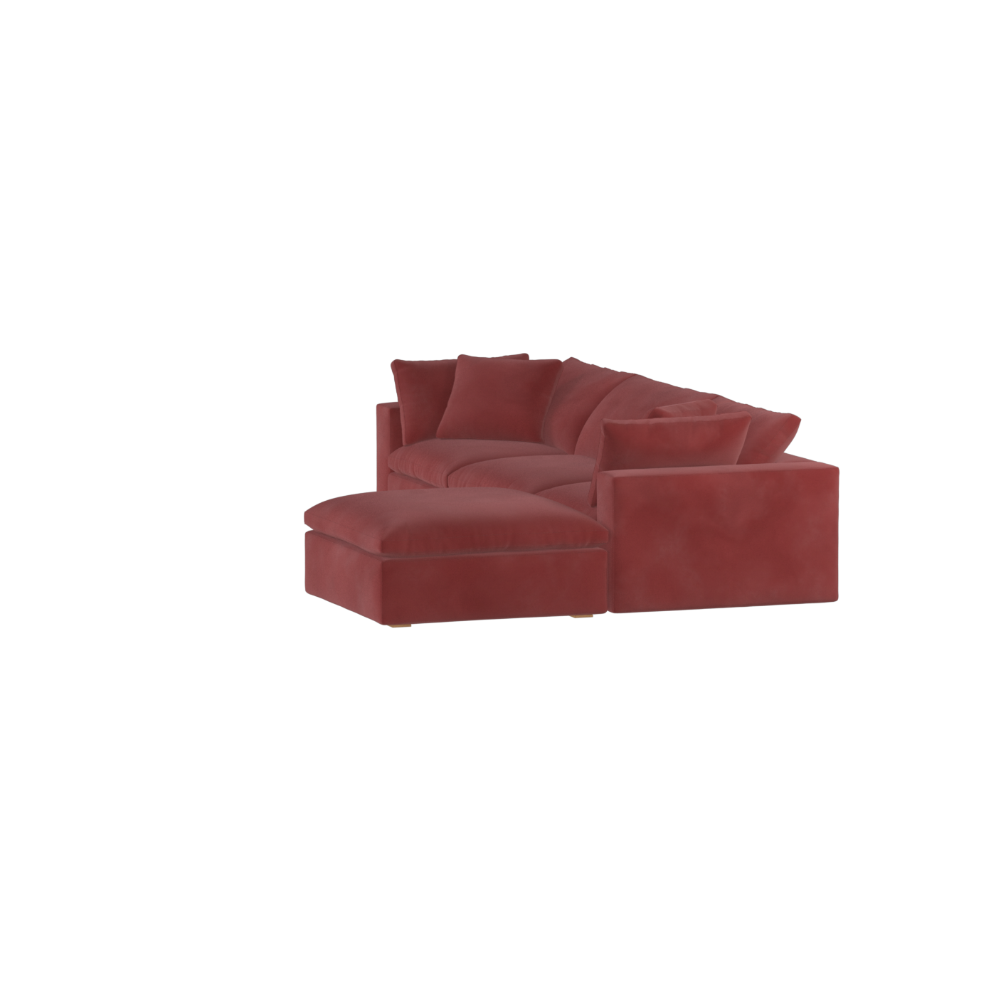 Ari three seater modular corner Sofa With Full Fabric Customisation