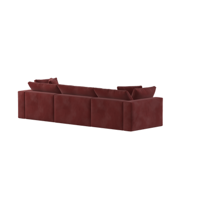 Ari three seater modular corner Sofa With Full Fabric Customisation