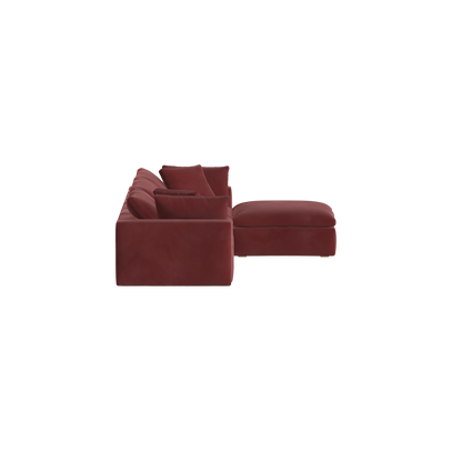 Ari three seater modular corner Sofa With Full Fabric Customisation