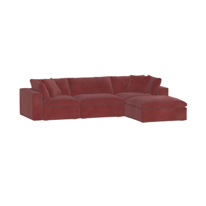 Ari three seater modular corner Sofa With Full Fabric Customisation