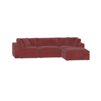Ari three seater modular corner Sofa With Full Fabric Customisation