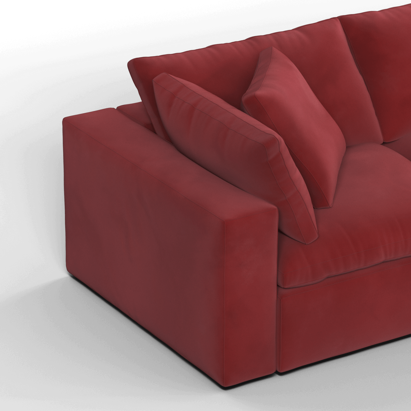 Ari three seater modular corner Sofa With Full Fabric Customisation