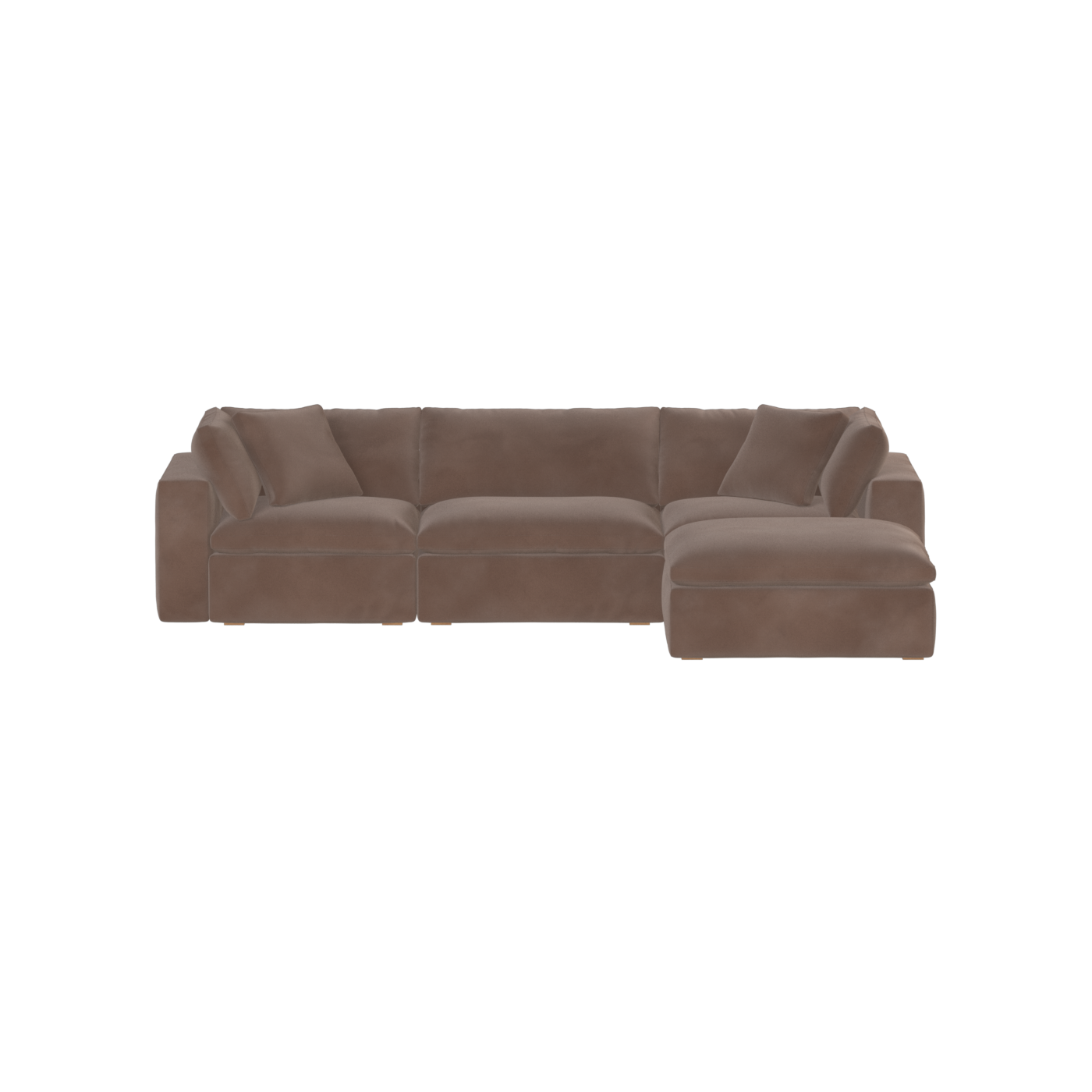 Ari three seater modular corner Sofa With Full Fabric Customisation