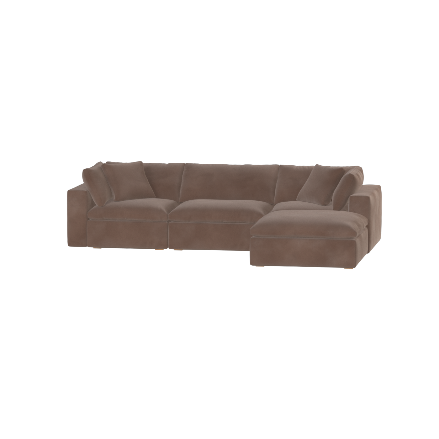 Ari three seater modular corner Sofa With Full Fabric Customisation