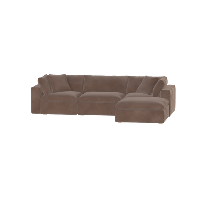 Ari three seater modular corner Sofa With Full Fabric Customisation