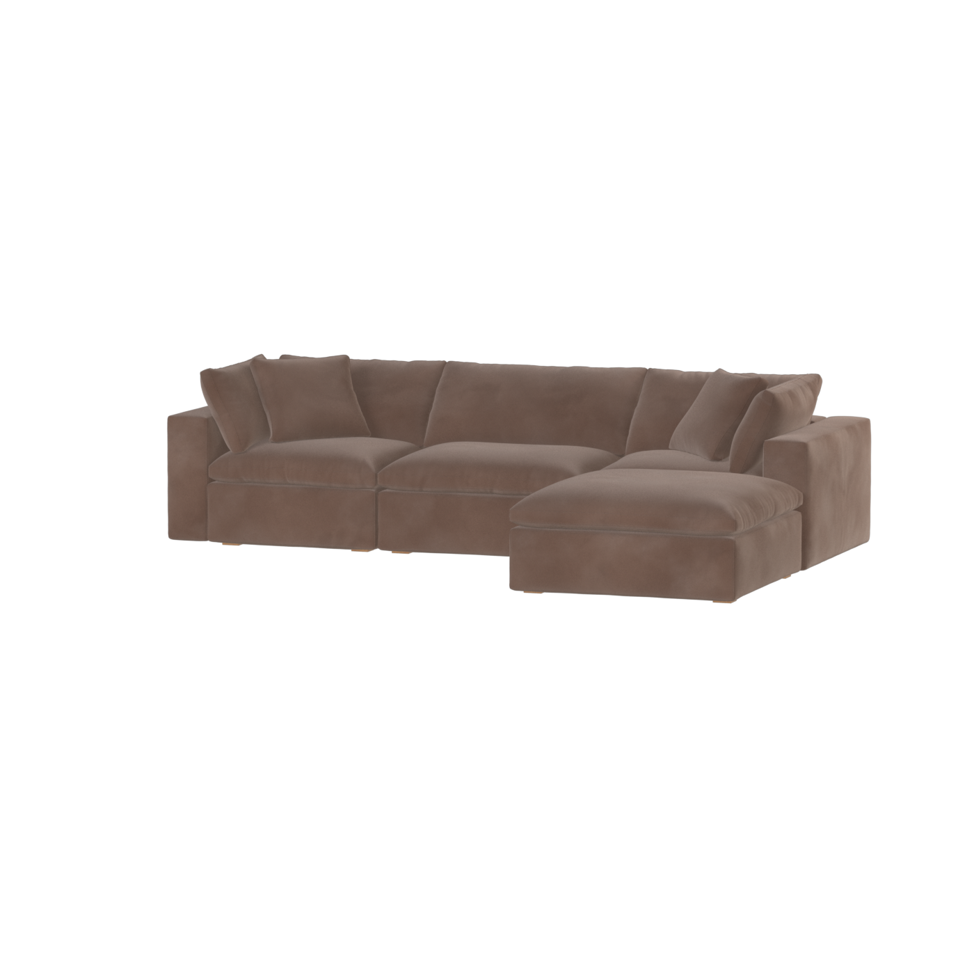 Ari three seater modular corner Sofa With Full Fabric Customisation