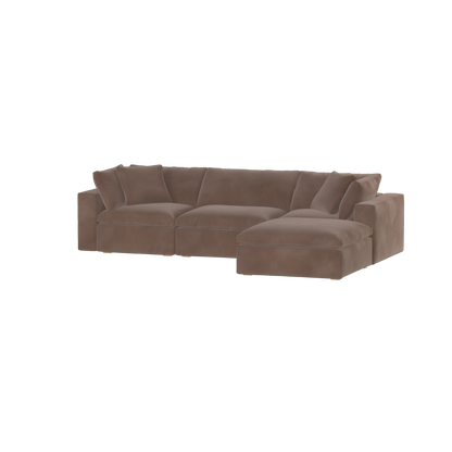 Ari three seater modular corner Sofa With Full Fabric Customisation