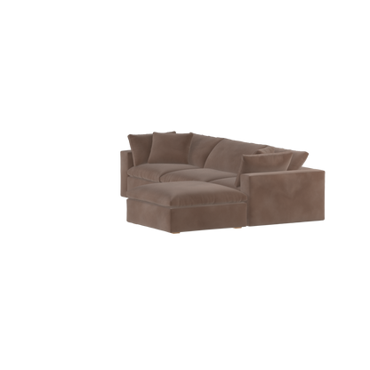 Ari three seater modular corner Sofa With Full Fabric Customisation