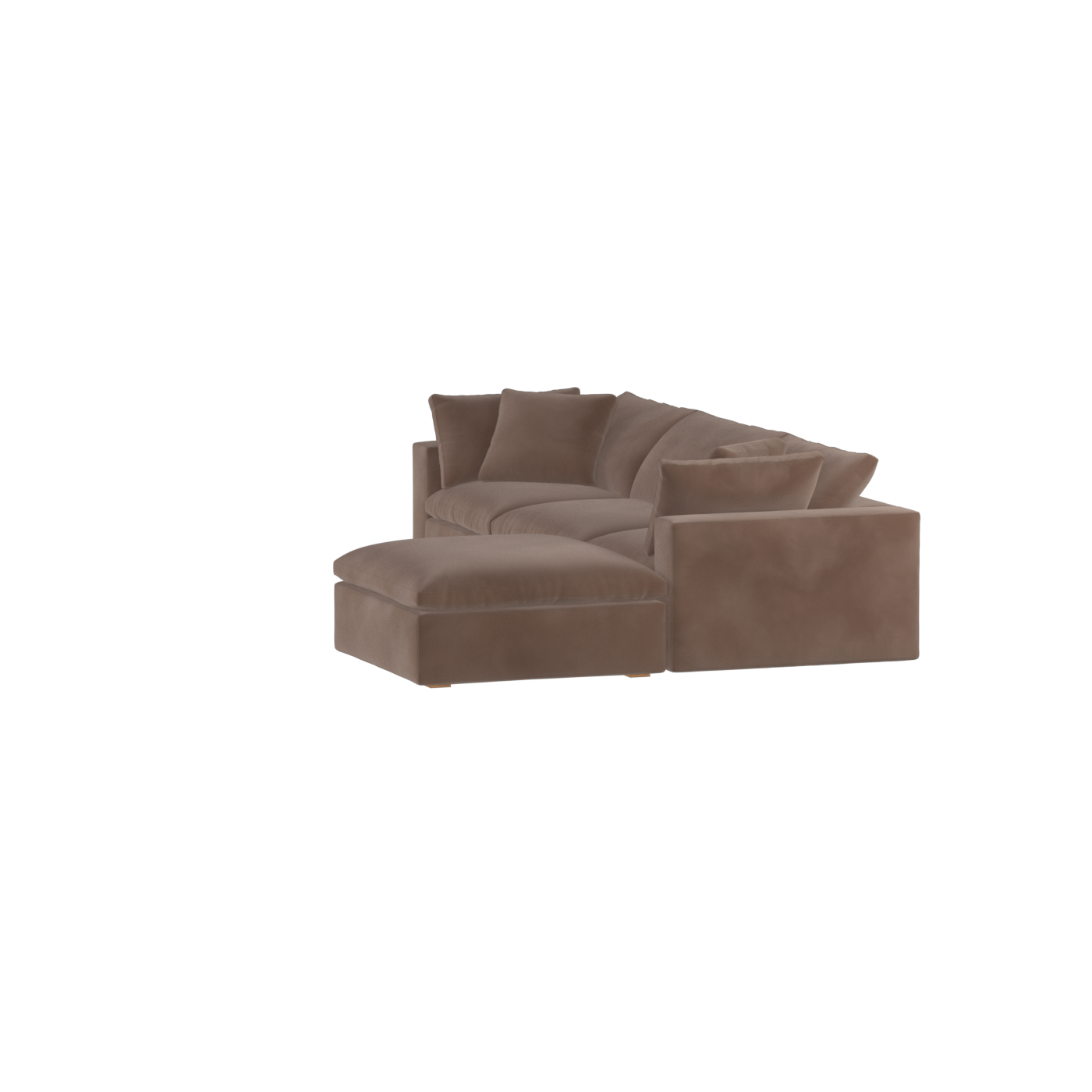 Ari three seater modular corner Sofa With Full Fabric Customisation