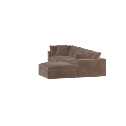 Ari three seater modular corner Sofa With Full Fabric Customisation