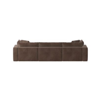 Ari three seater modular corner Sofa With Full Fabric Customisation