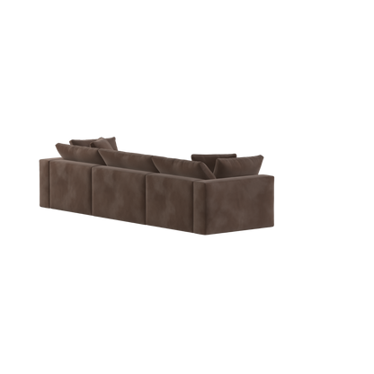 Ari three seater modular corner Sofa With Full Fabric Customisation