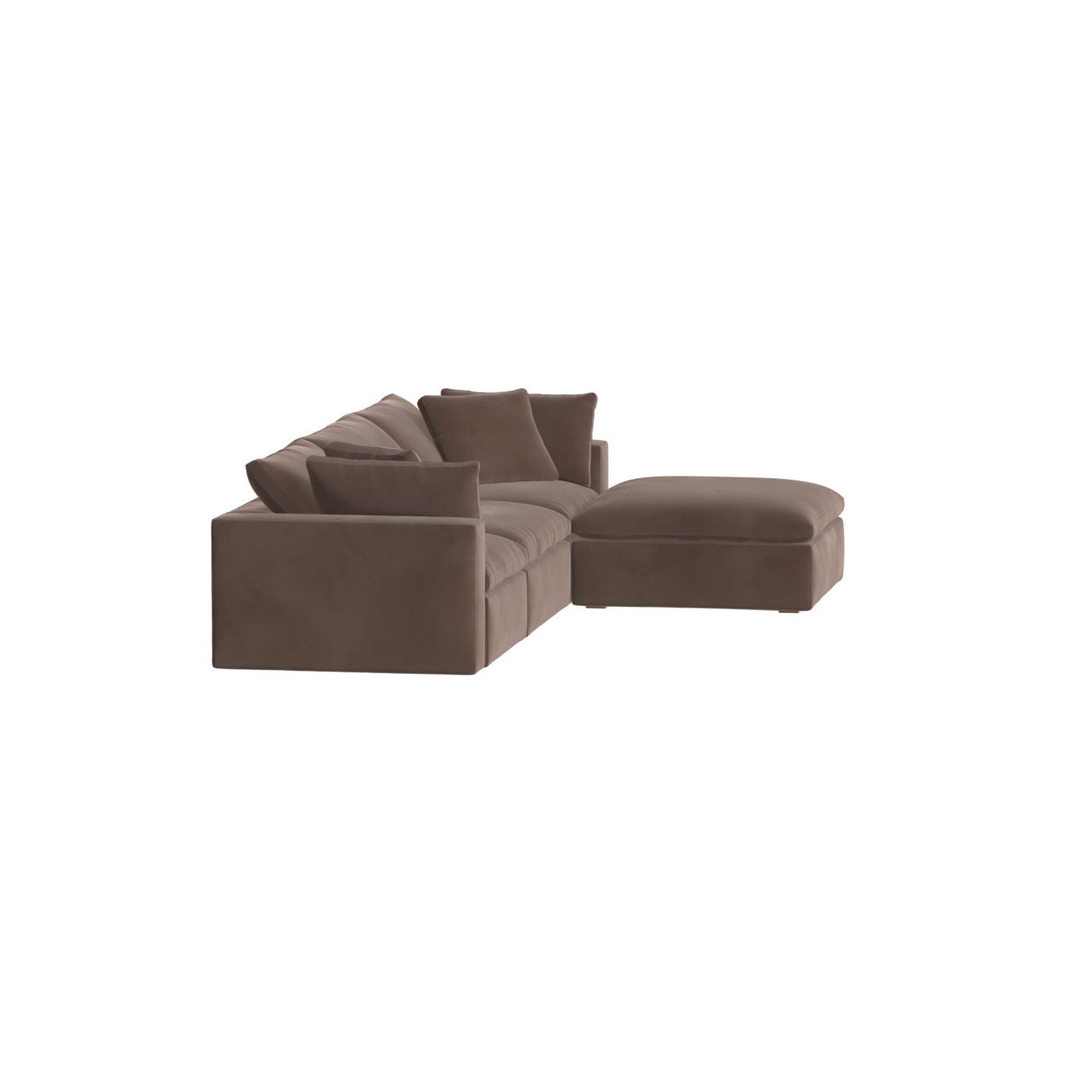 Ari three seater modular corner Sofa With Full Fabric Customisation