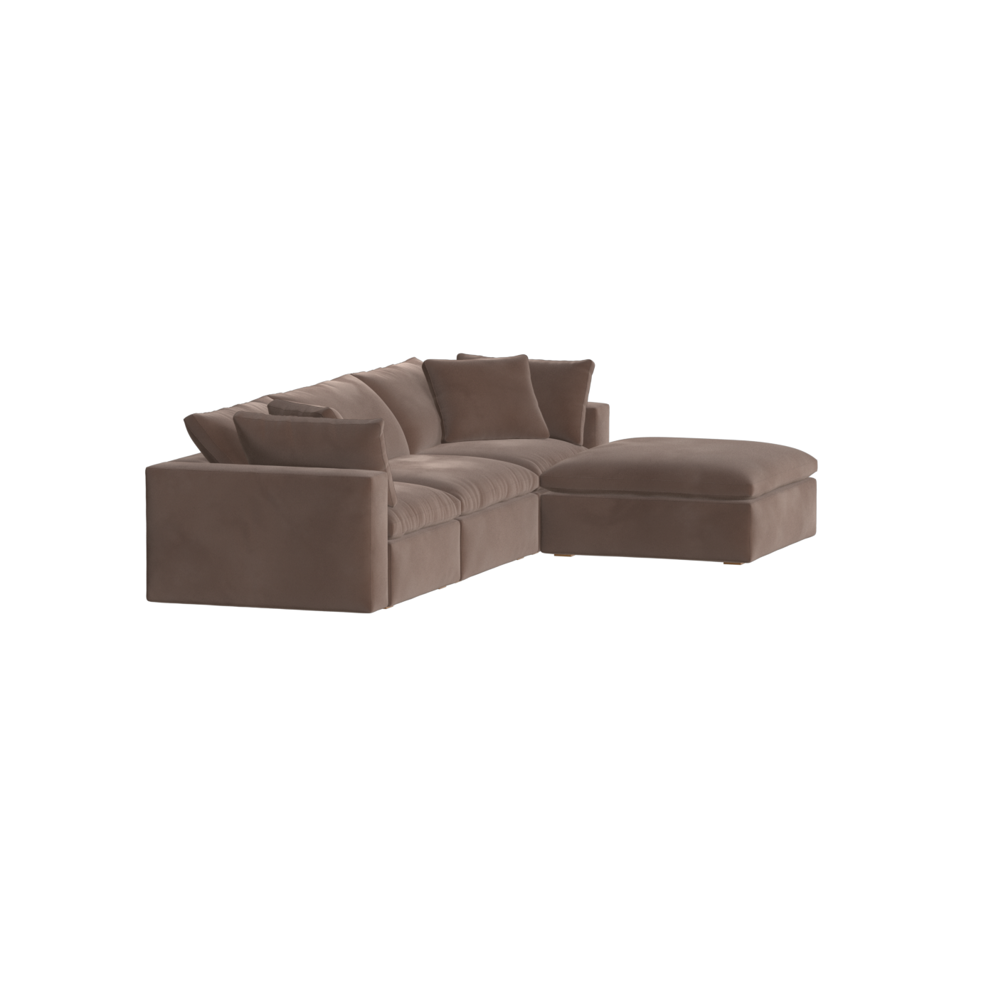 Ari three seater modular corner Sofa With Full Fabric Customisation