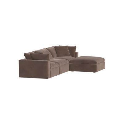Ari three seater modular corner Sofa With Full Fabric Customisation