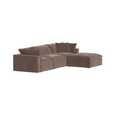 Ari three seater modular corner Sofa With Full Fabric Customisation