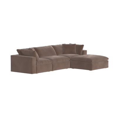 Ari three seater modular corner Sofa With Full Fabric Customisation