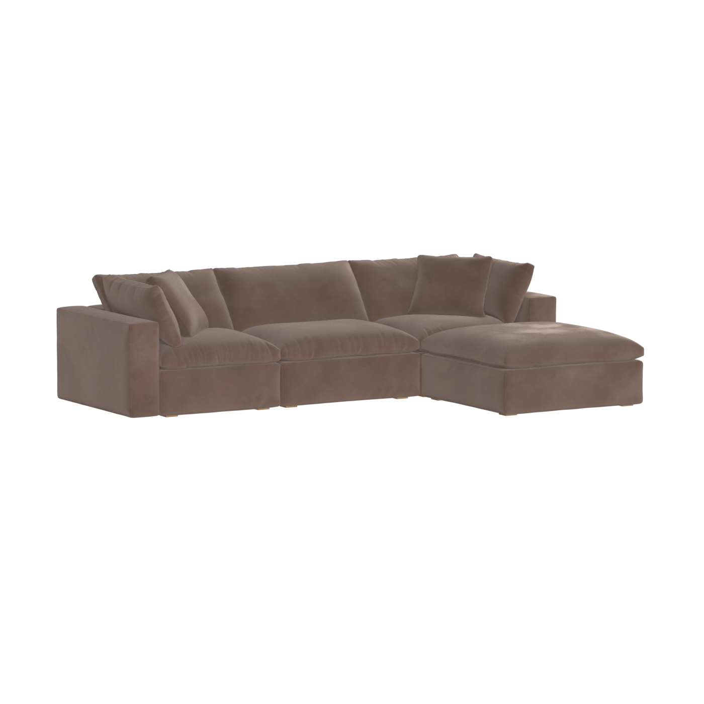 Ari three seater modular corner Sofa With Full Fabric Customisation