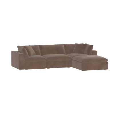 Ari three seater modular corner Sofa With Full Fabric Customisation