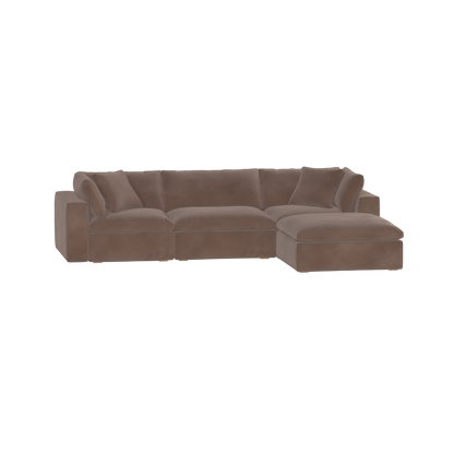Ari three seater modular corner Sofa With Full Fabric Customisation