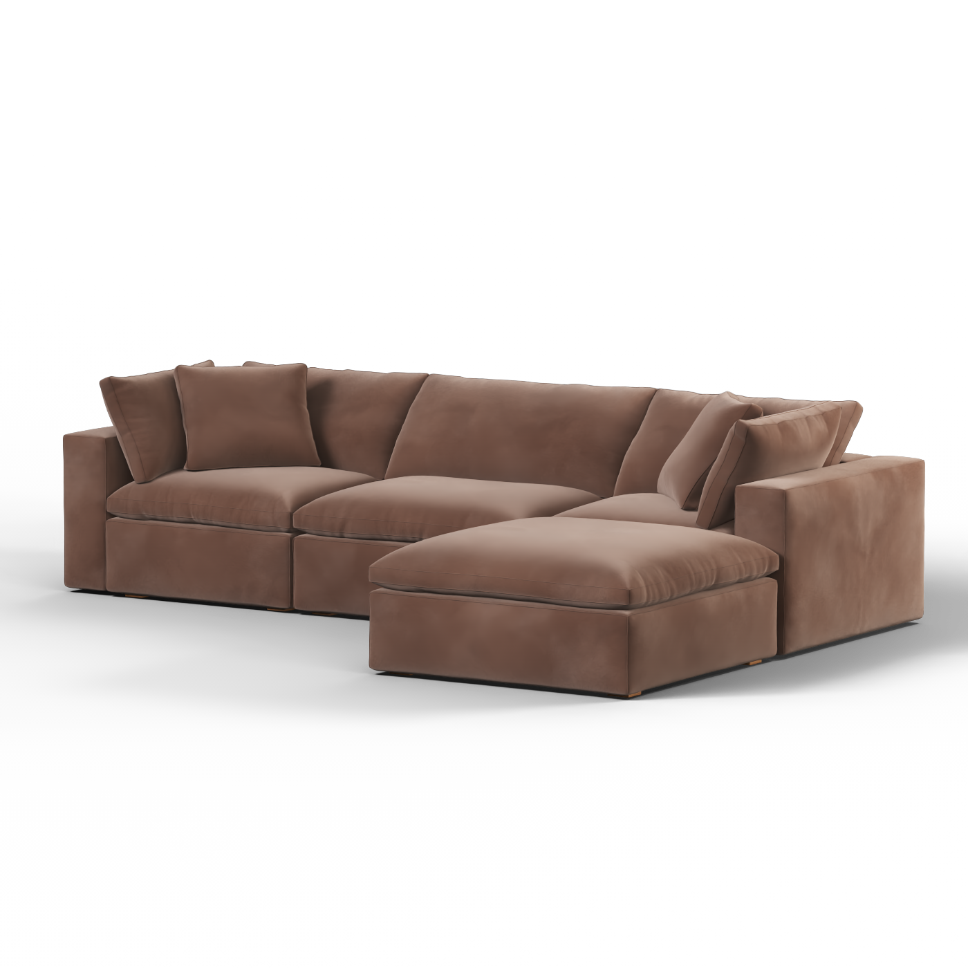 Ari three seater modular corner Sofa With Full Fabric Customisation