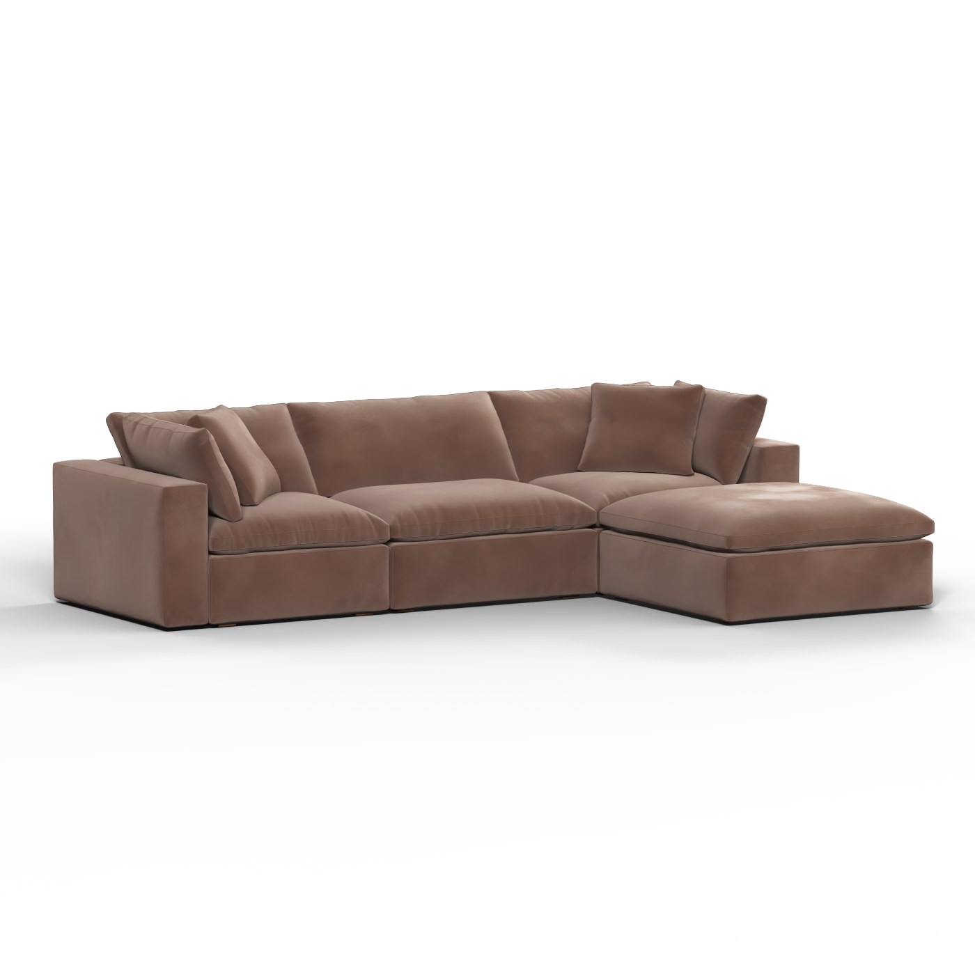 Ari three seater modular corner Sofa With Full Fabric Customisation