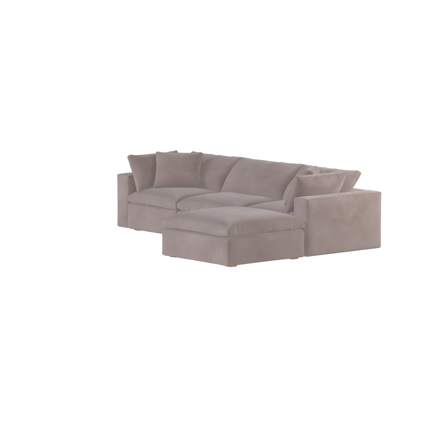 Ari three seater modular corner Sofa With Full Fabric Customisation