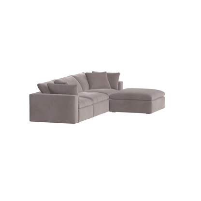 Ari three seater modular corner Sofa With Full Fabric Customisation