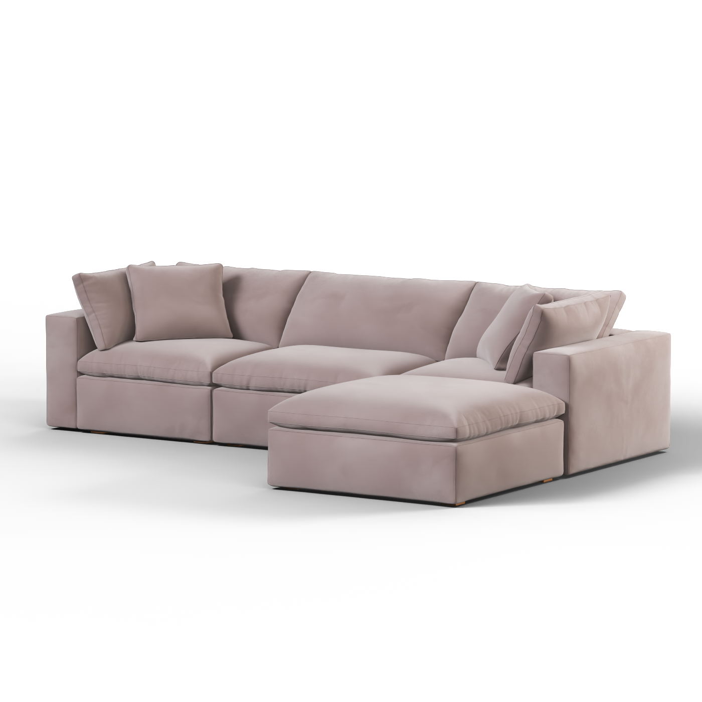 Ari three seater modular corner Sofa With Full Fabric Customisation