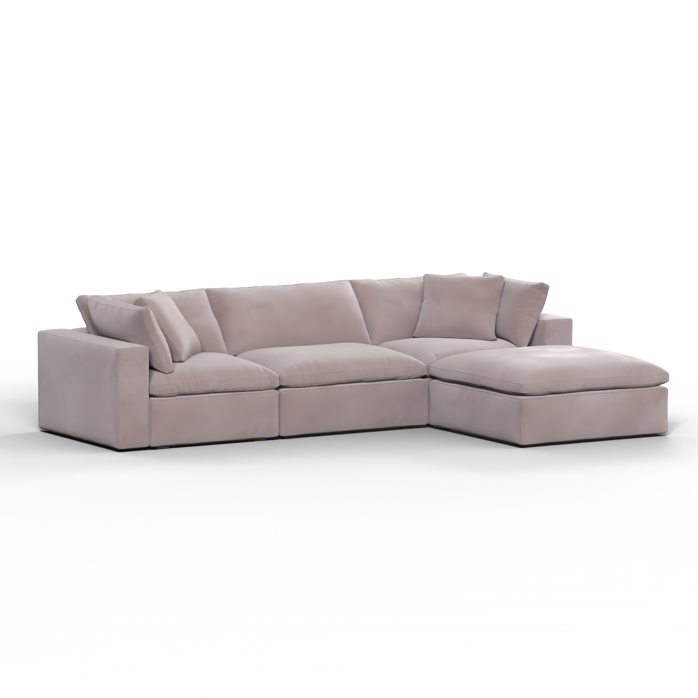 Ari three seater modular corner Sofa With Full Fabric Customisation
