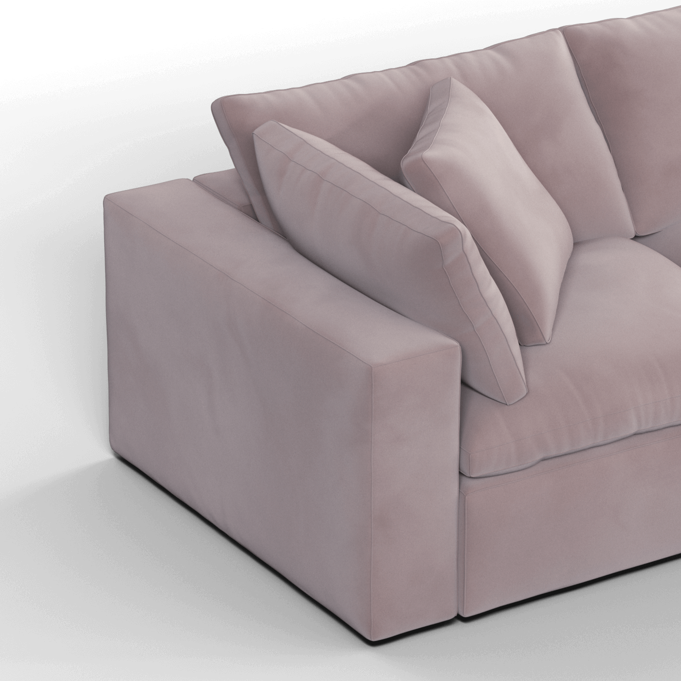 Ari three seater modular corner Sofa With Full Fabric Customisation