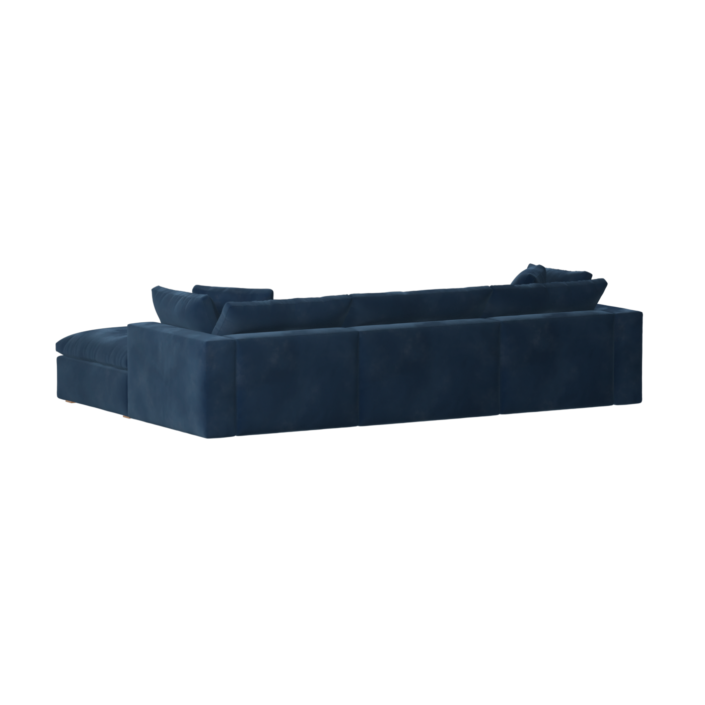 Canapé d'angle modulaire trois places Ari avec personnalisation complète du tissu