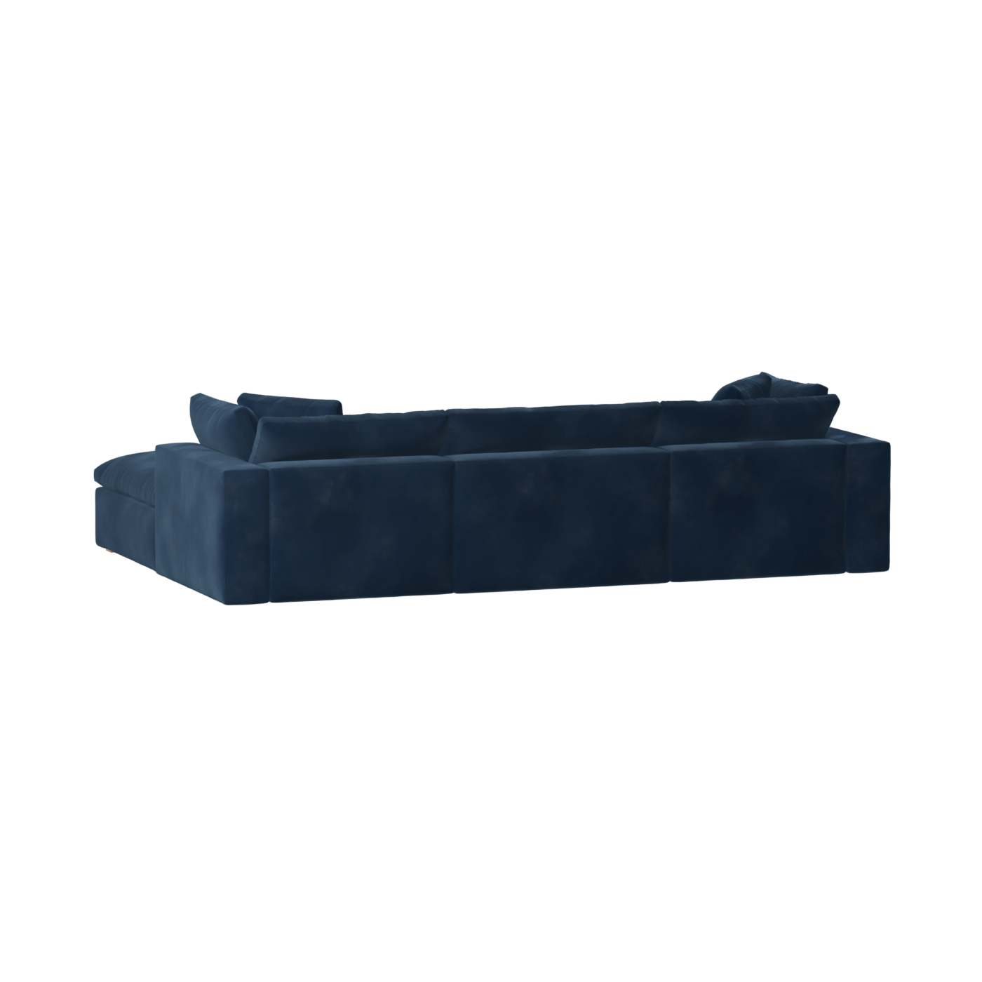 Canapé d'angle modulaire trois places Ari avec personnalisation complète du tissu
