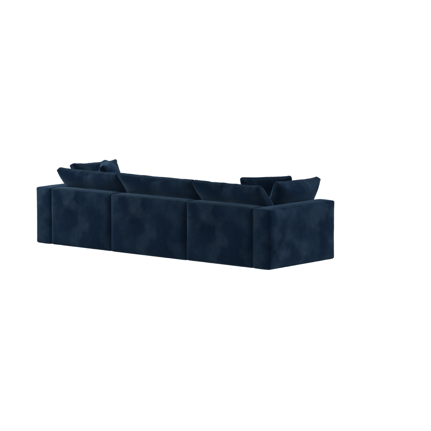 Canapé d'angle modulaire trois places Ari avec personnalisation complète du tissu