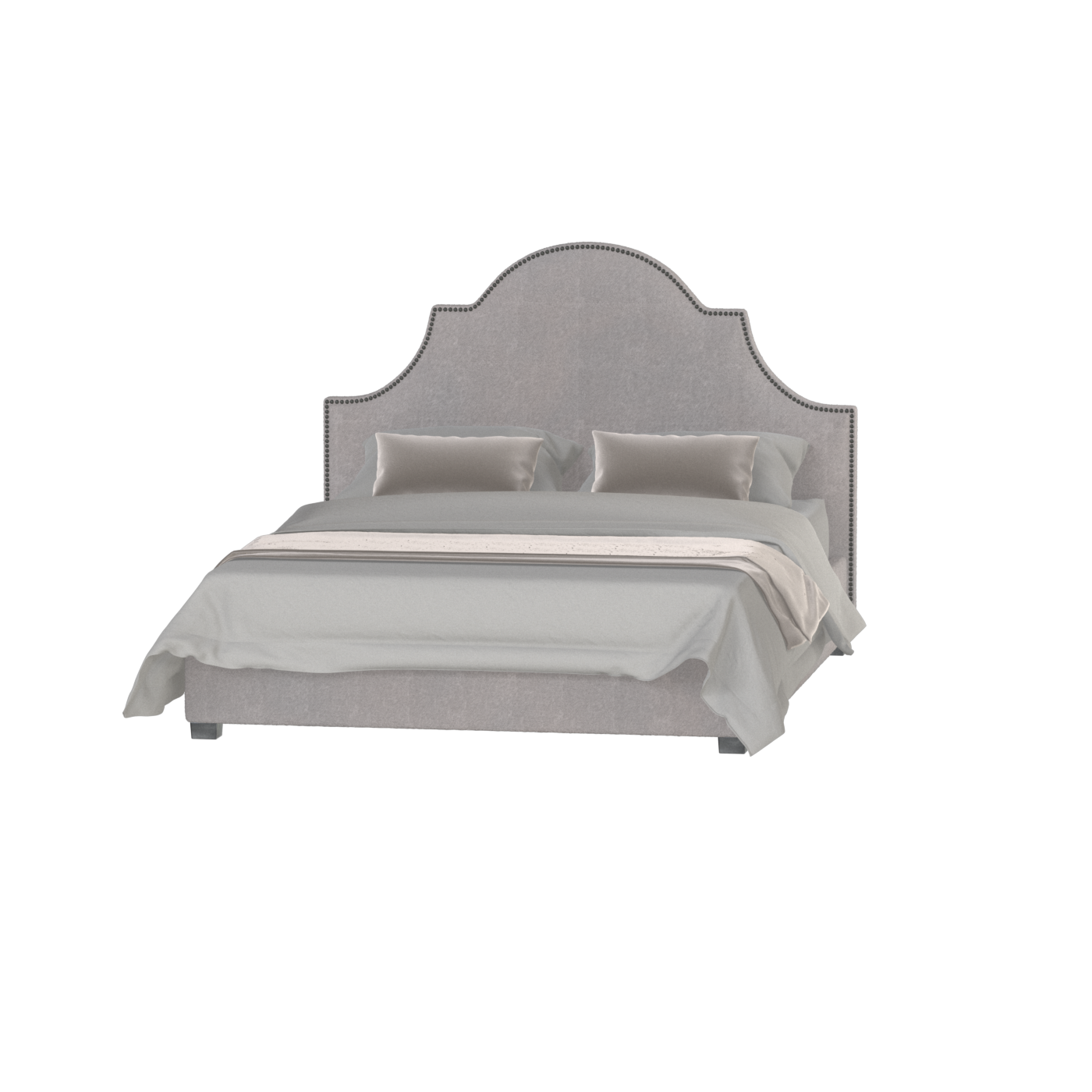 Ariana Double Bed with Elegant Headboard